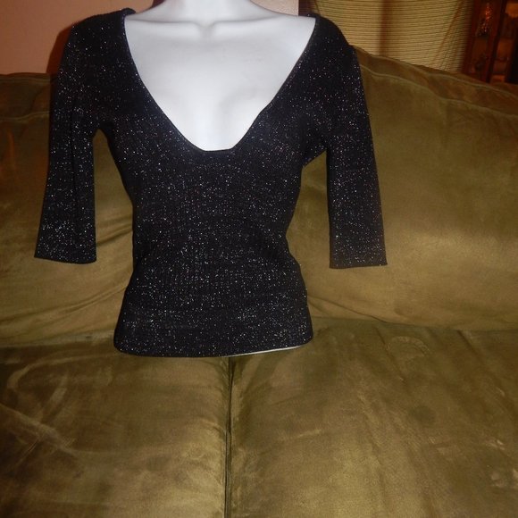 new sexy backless bling nastygal low cut sweater - Picture 1 of 3